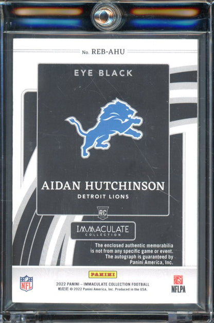2022 Immaculate Aidan Hutchinson Eye Black Patch Auto /99