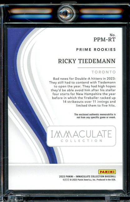 2023 Immaculate Baseball Ricky Tiedemann Jumbo Patch 1/1