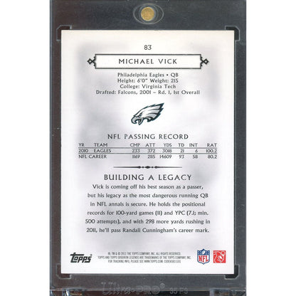 2011 Topps Legends Michael Vick #83 /99 IP Auto