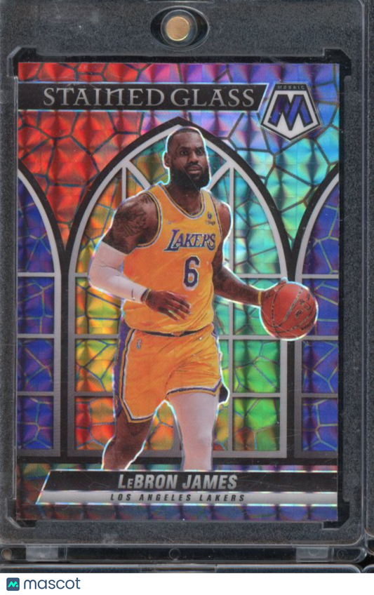 2021-22 Mosaic Lebron James Stained Glass SP