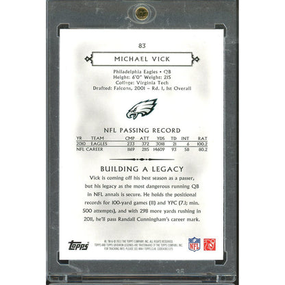 2011 Topps Legends Michael Vick #83 IP Auto