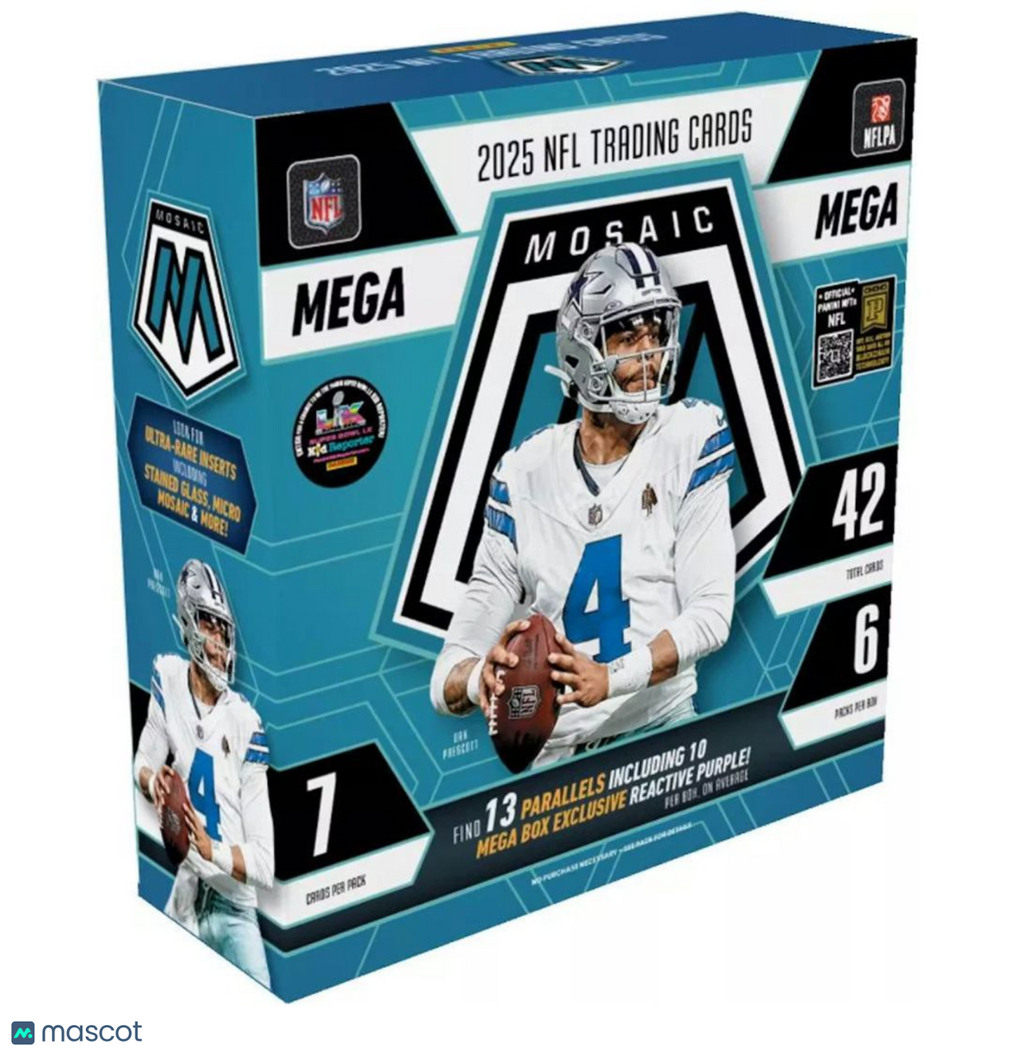 2025 Panini Mosaic Football Mega Box (Purple Reactive)