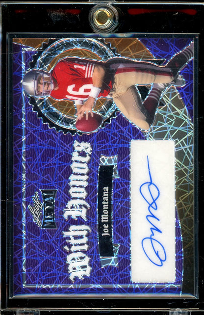 2024 Leaf Metal Joe Montana With Honors Auto 2/4