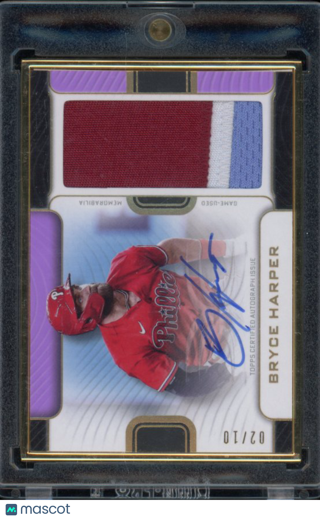 2023 Definitive Bryce Harper Patch Auto GU /10