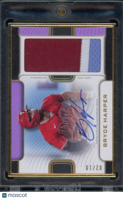 2023 Definitive Bryce Harper Patch Auto GU /10