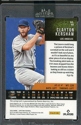 2022 Capstone Clayton Kershaw Auto #66 /50