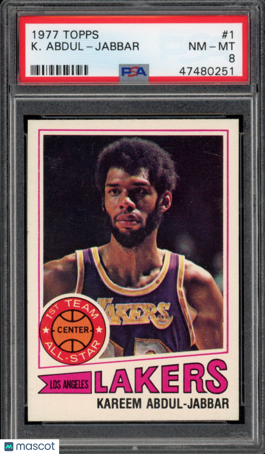 1977-78 Topps Kareem Abdul-Jabbar PSA 8