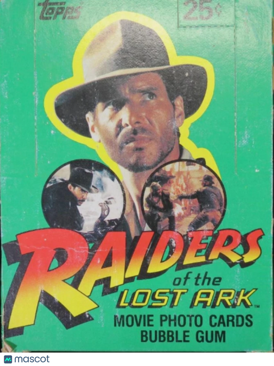 1981 Raiders Of The Lost Ark Wax Box