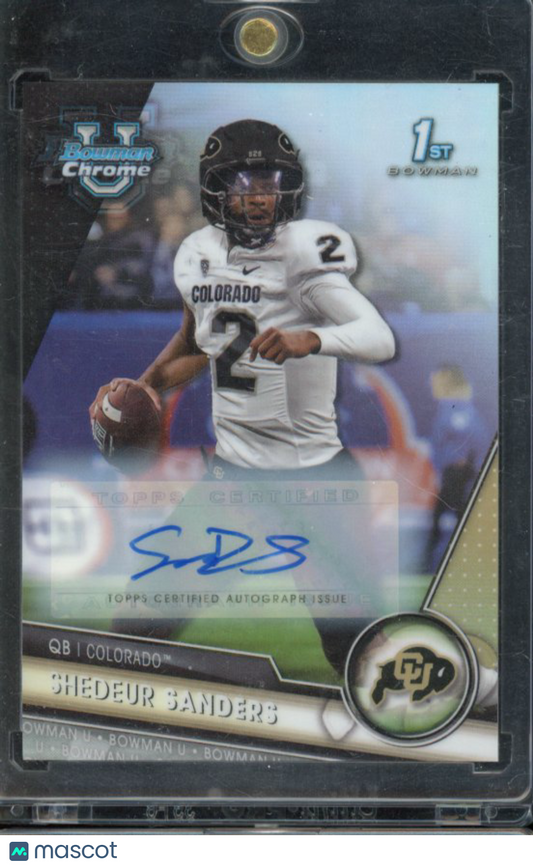 2023 Bowman U Chrome Shedeur Sanders Refractor Auto /499