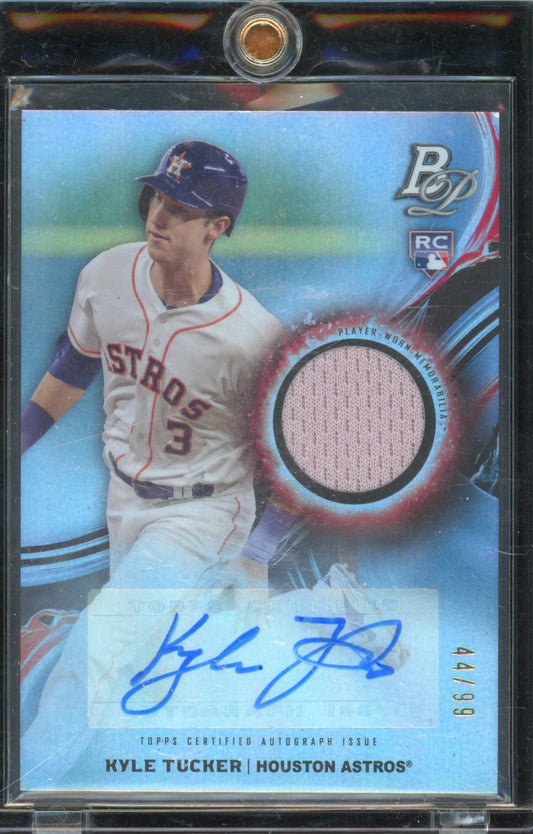 2019 Bowman Platinum Kyle Tucker Jersey Auto 44/99 RC