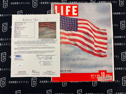 Rosa Parks SIgned Life Magazine United We Stand Dated "11/23/93" JSA Full Letter