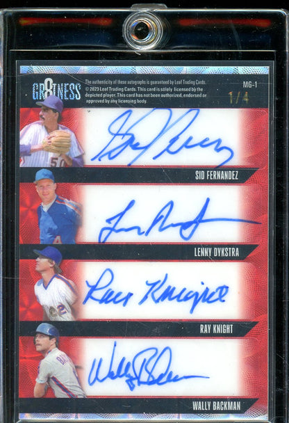 2023 Leaf MultiGraphics Gooden Strawberry Mookie Dykstra Knight Auto /4