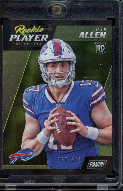 2018 Panini Josh Allen Rookie Player Of The Day 136/250