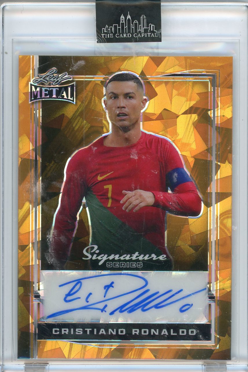 2024 Leaf Metal Cristiano Ronaldo 1/1 Cracked Ice Auto #B_CR1