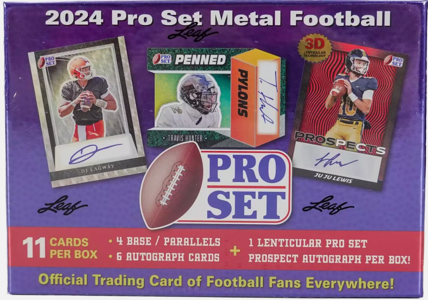 2024 Pro Set Metal Football Hobby Box