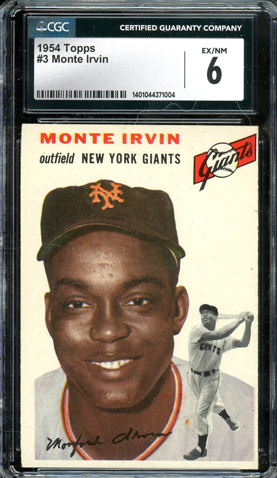 1954 Topps Monte Irvin CGC 6