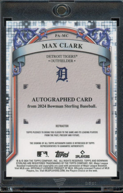 2024 Bowman Sterling Max Clark Refractor Auto /150