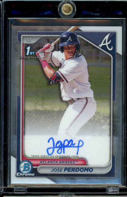 2024 Bowman Chrome Jose Perdomo 1st Bowman Auto