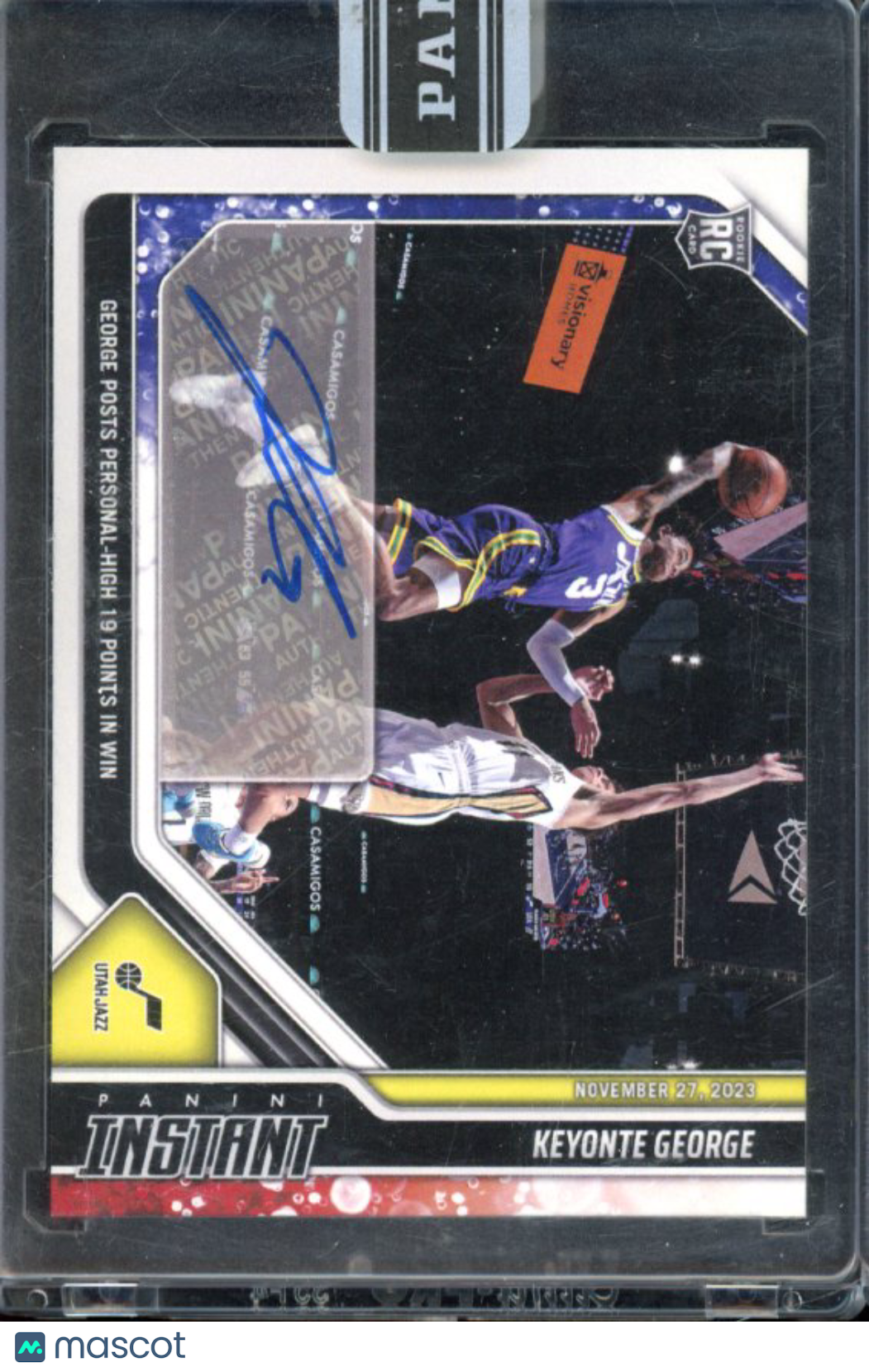 2023-24 Panini Instant Keyonte George Rookie Auto /10