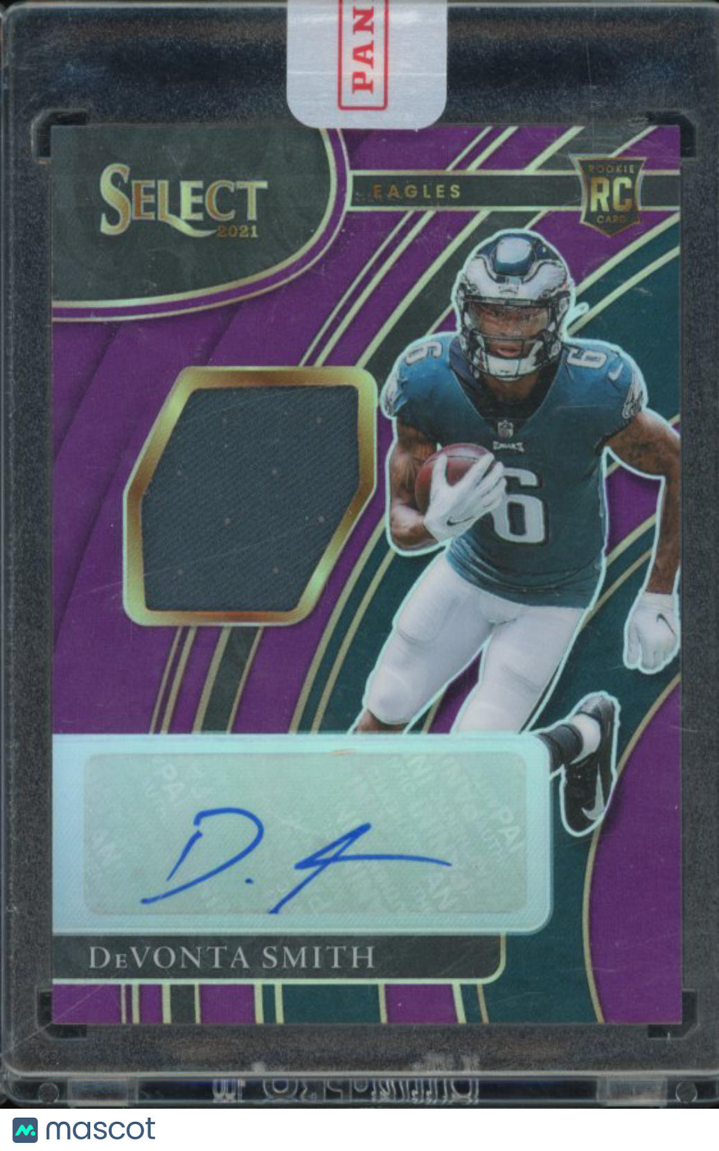 2021 Select Devonta Smith Purple Rookie Patch Auto /49