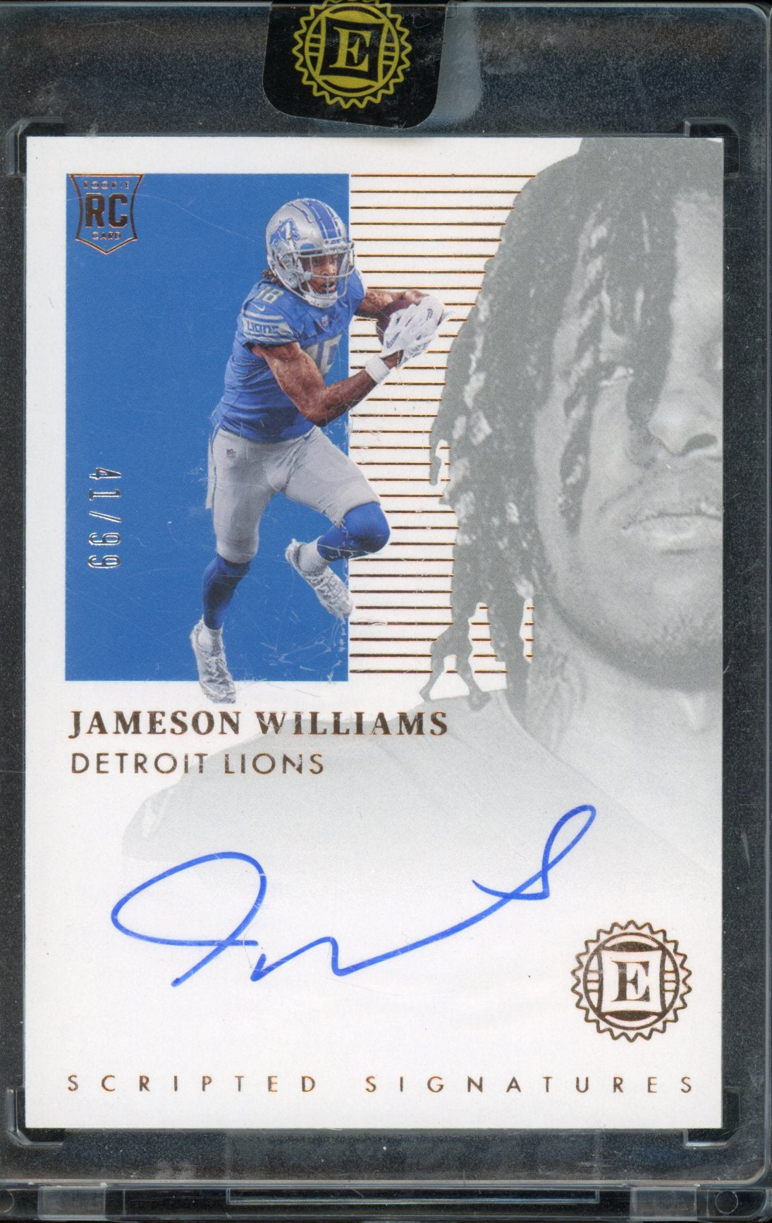 2022 Encased Jameson Williams Auto 41/99 RC