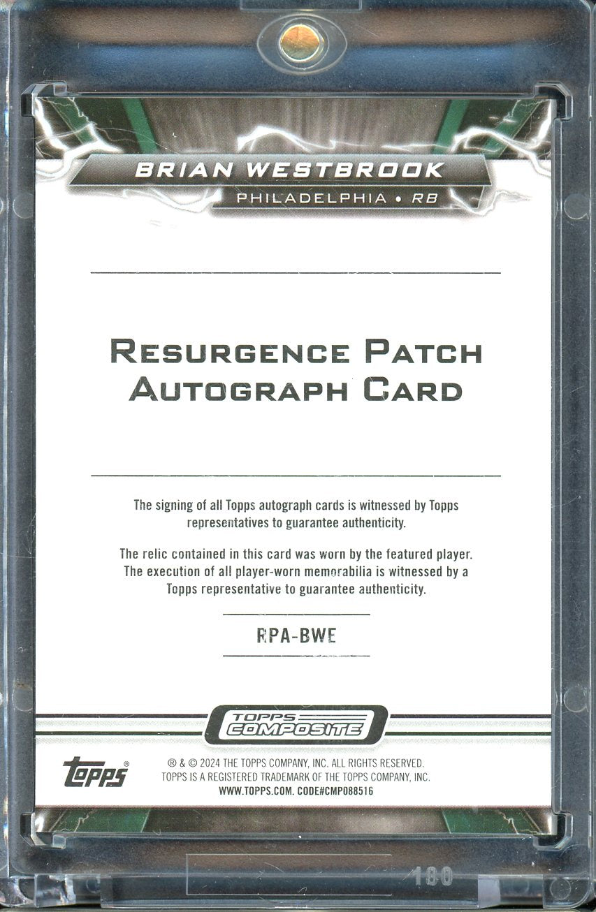 2023 Topps Composite Brian Westbrook Resurgence Patch Auto 03/10