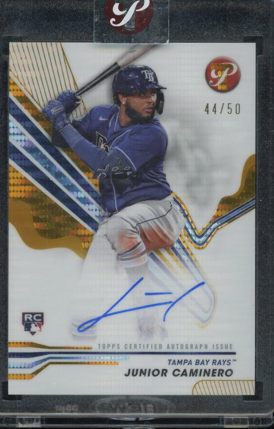 2024 Pristine Junior Caminero Gold Rookie Auto /50