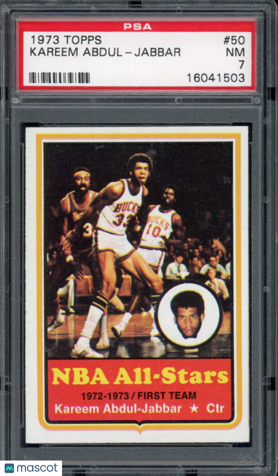 1973-74 Topps Kareem Abdul-Jabarr PSA 7