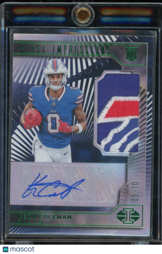 2024 Illusions Keon Coleman Rookie Patch Auto /10