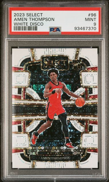 2023 Select Amen Thompson White Disco #96 /75 PSA 9 RC