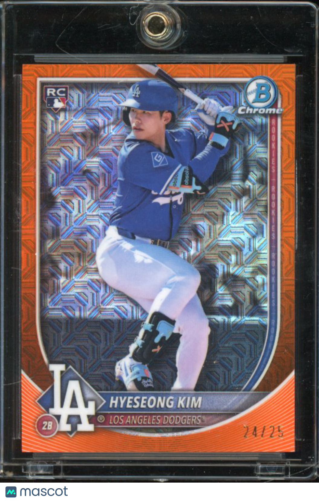 2025 Bowman Chrome Hyeseong Kim Orange Chrome Rookie /25