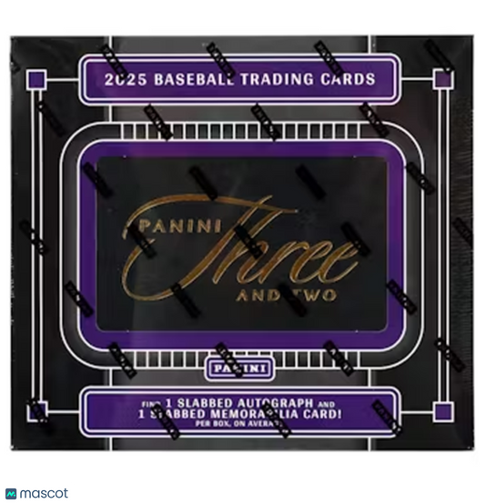 PRE ORDER 2025 Panini Three & Two Baseball Hobby Box