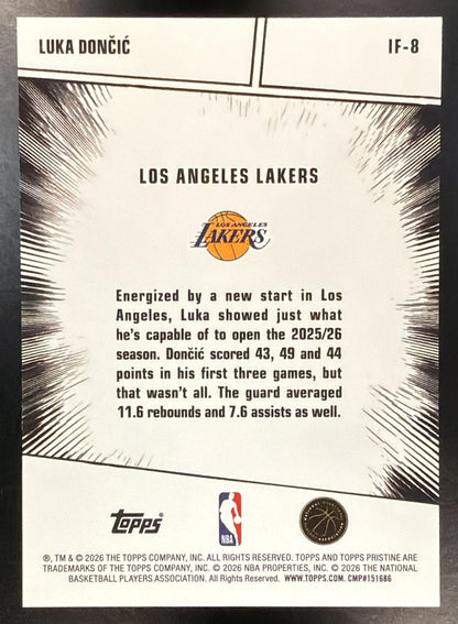2025-26 Topps Pristine Luka Doncic #IF-8 Impact Frame