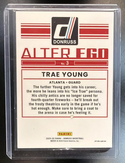 2025-26 Panini Donruss NBA Trae Young #3 Alter Ego SSP