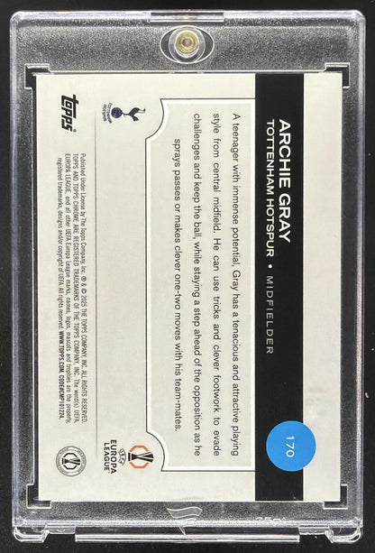 2024-25 Topps Chrome UEFA Club Archie Gray #170 RC Black /10