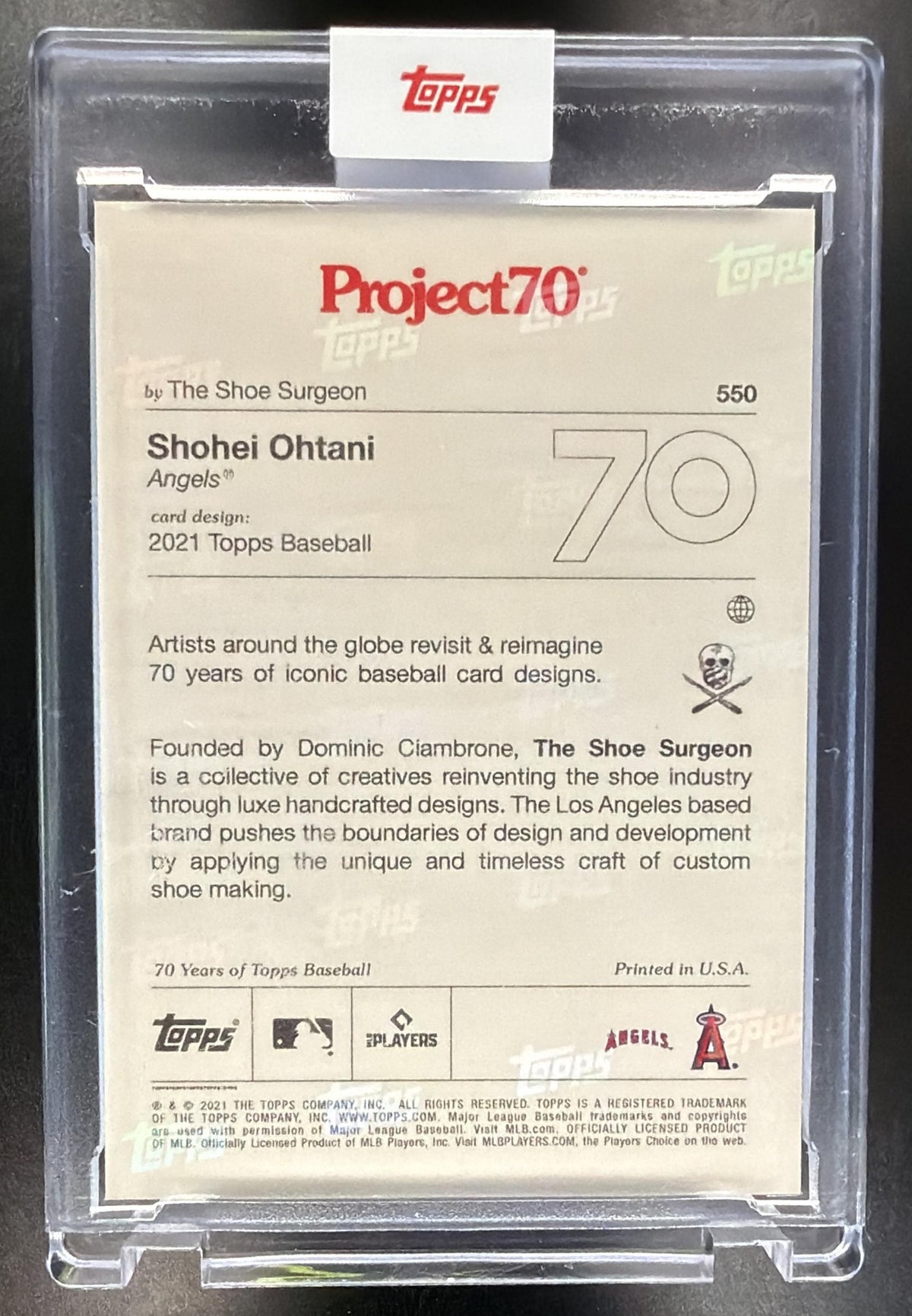 2021 Topps Project70 Shohei Ohtani #550