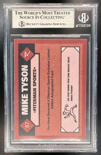 Kid Dynamite Mike Tyson #RI-MT1 BGS Auto Auth