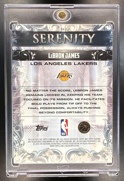 2025-26 Topps Chrome LeBron James #SY-2 Serenity Refractor /299
