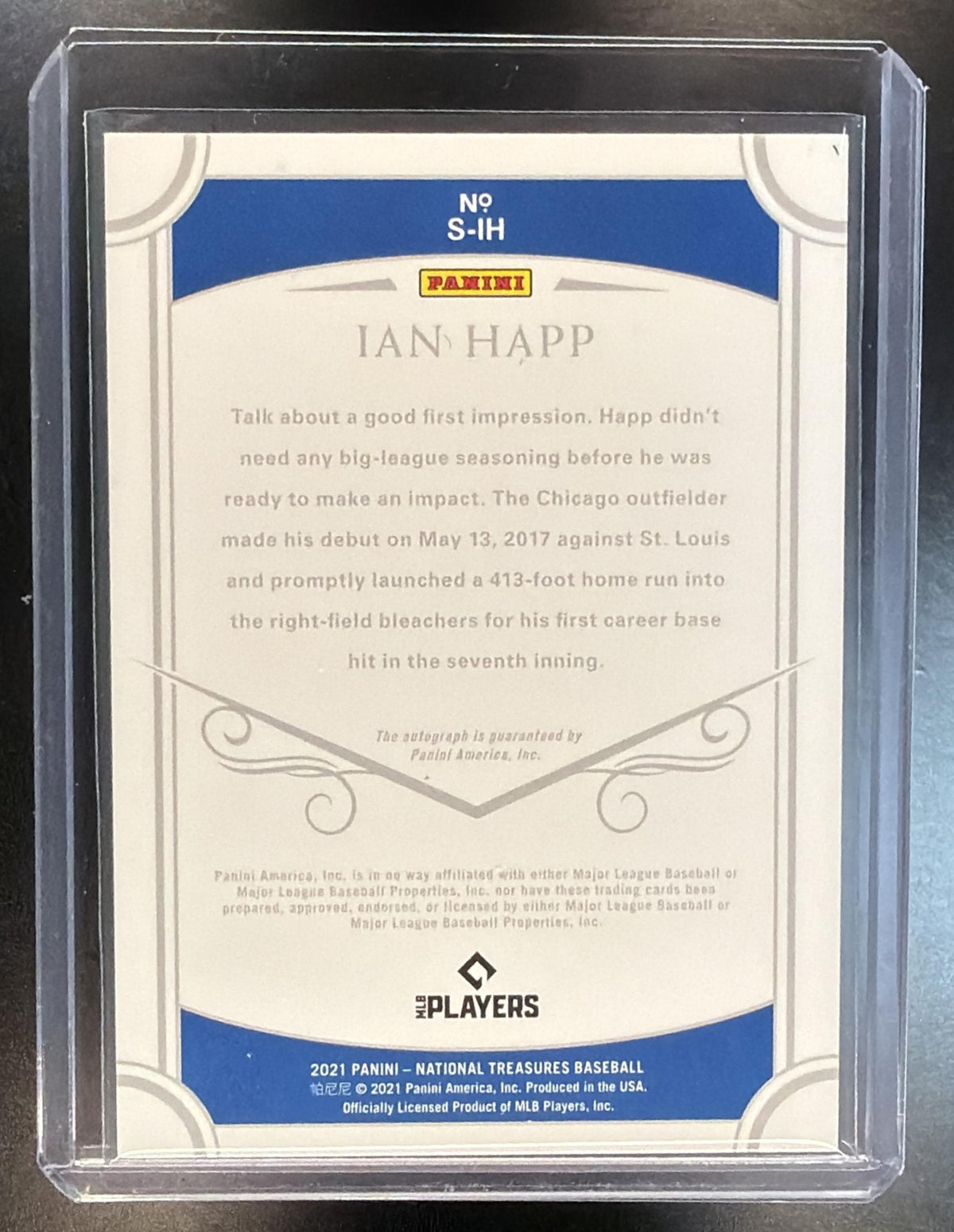 2021 Panini National Treasures Ian Happ #S-IH Auto 46/99