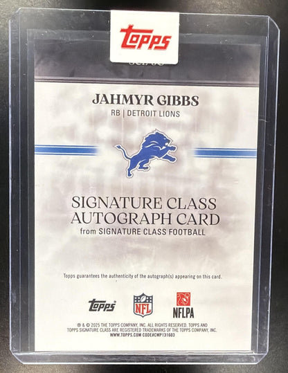 2025 Signature Class Football Jahmyr Gibbs #SCL-JG Auto
