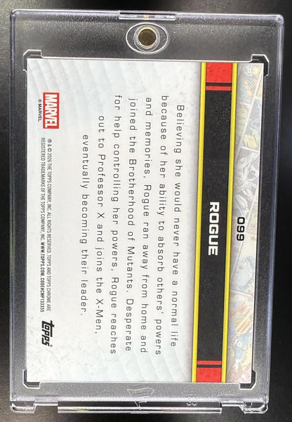 2026 Topps Chrome Marvel Comics Rogue #099 Human Torch Refractor 14/39