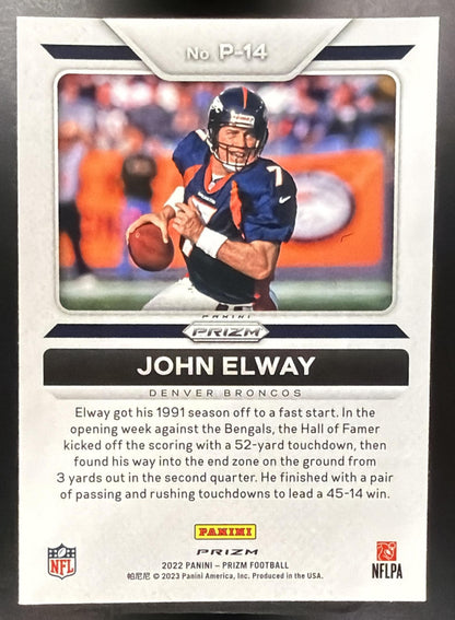 2022 Panini Prizm John Elway #P-14 Profiles