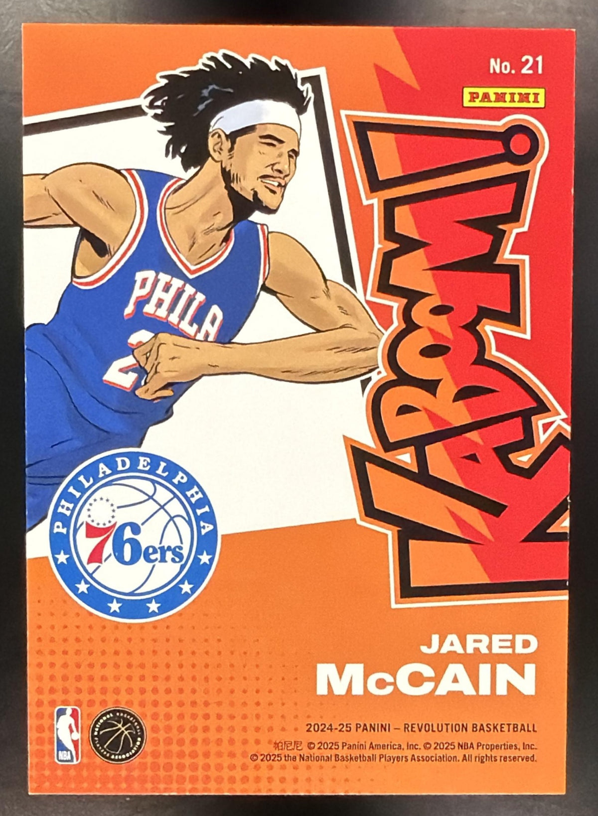 2024-25 Panini Revolution Jared McCain #21 Kaboom-Horizontal RC