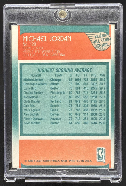 1988-89 Fleer Michael Jordan #120 All Star