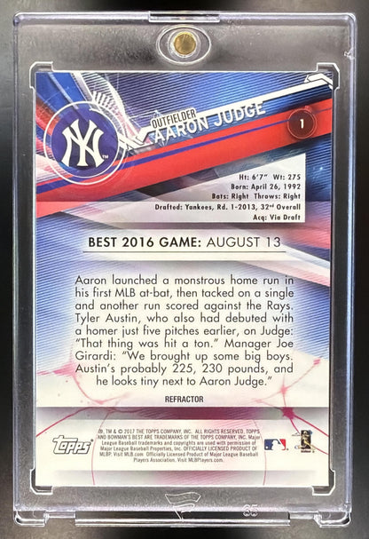 2017 Bowman's Best Aaron Judge #1 RC Refractor