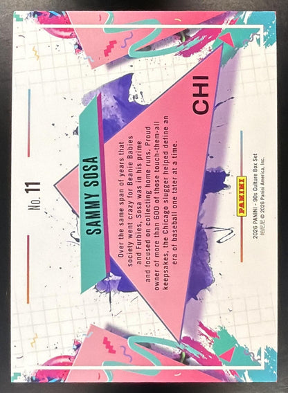 2026 Panini 90s Pop Culture Sammy Sosa #11 Color Blast Case Hit SSP
