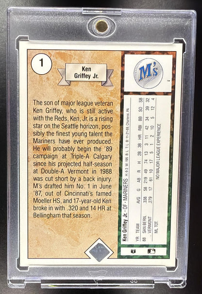 1989 Upper Deck Ken Griffey Jr. #1 RC Mariners