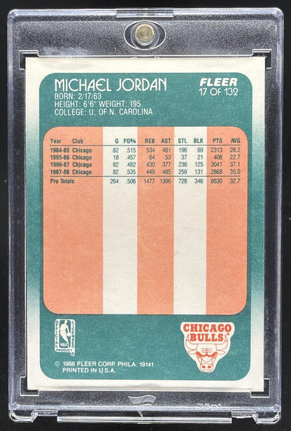 1988-89 Fleer Michael Jordan #17