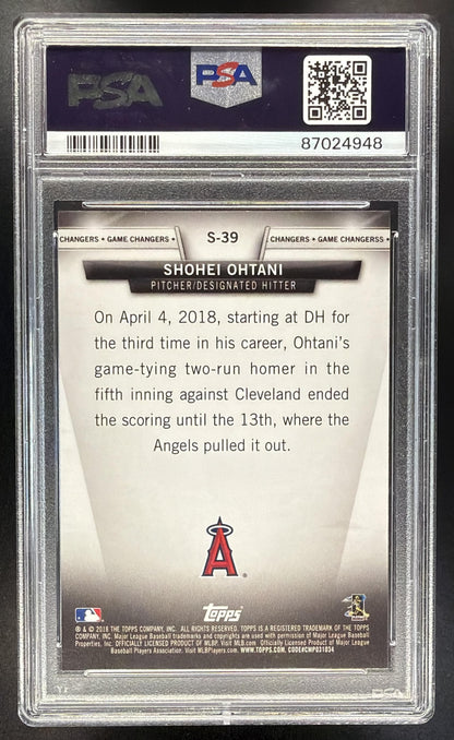 2018 Topps Update Shohei Ohtani #S-39 Salute RC PSA 9