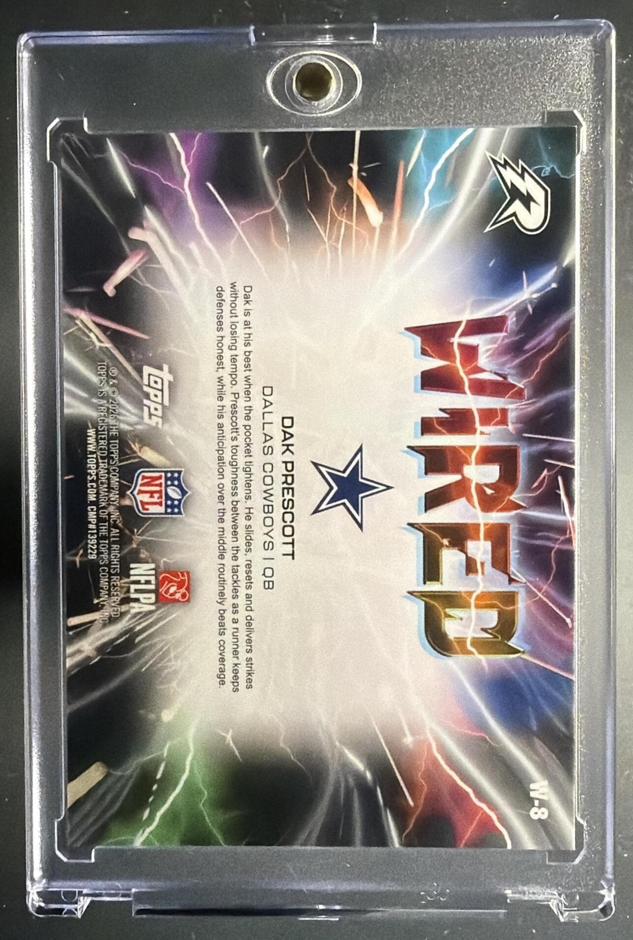 2025 Topps Resurgence Dak Prescott #W-8 Wired